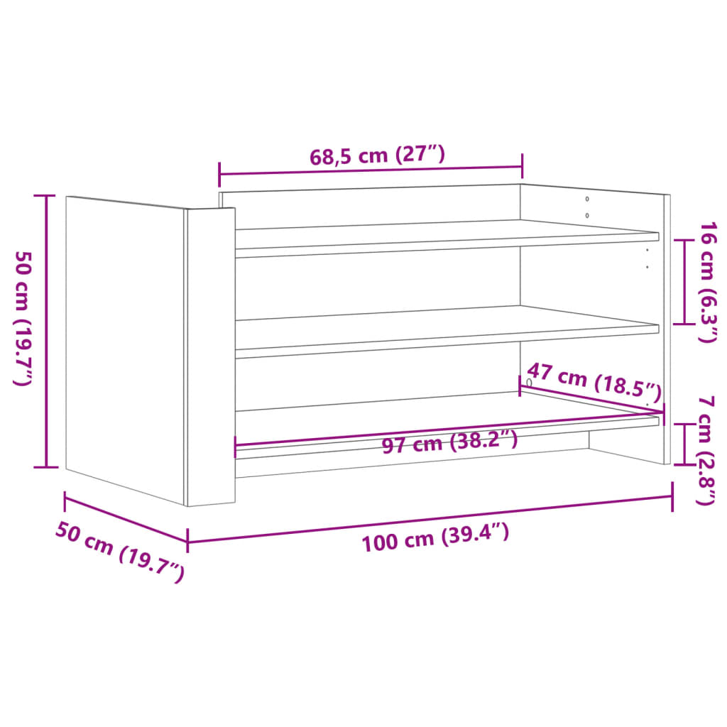 Salontafel Bewerkt Hout Kleurig