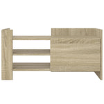 Tv-Meubel 80X35X40 Cm Bewerkt Hout Kleurig