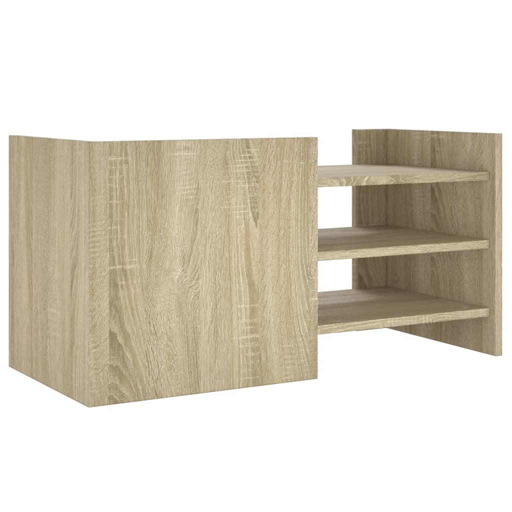 Tv-Meubel 80X35X40 Cm Bewerkt Hout Kleurig