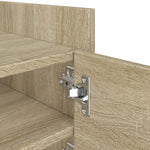 Tv-Meubel 80X35X40 Cm Bewerkt Hout Kleurig
