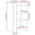 Dressoir Bewerkt Hout Kleurig