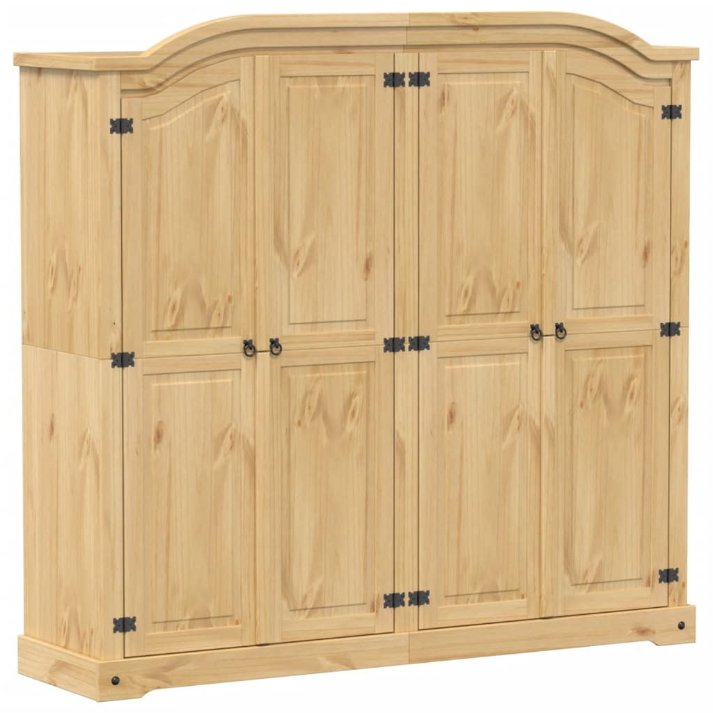 Kledingkast Corona 194X52X186 Cm Massief Grenenhout