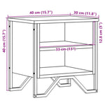 Nachtkastjes 40X30X40 Cm Bewerkt Hout Ig