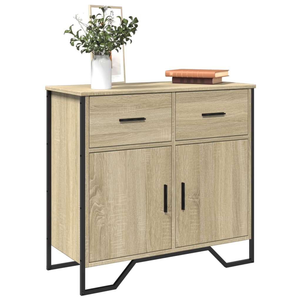 Dressoir 79.5X35,5X74,5 Cm Bewerkt Hout