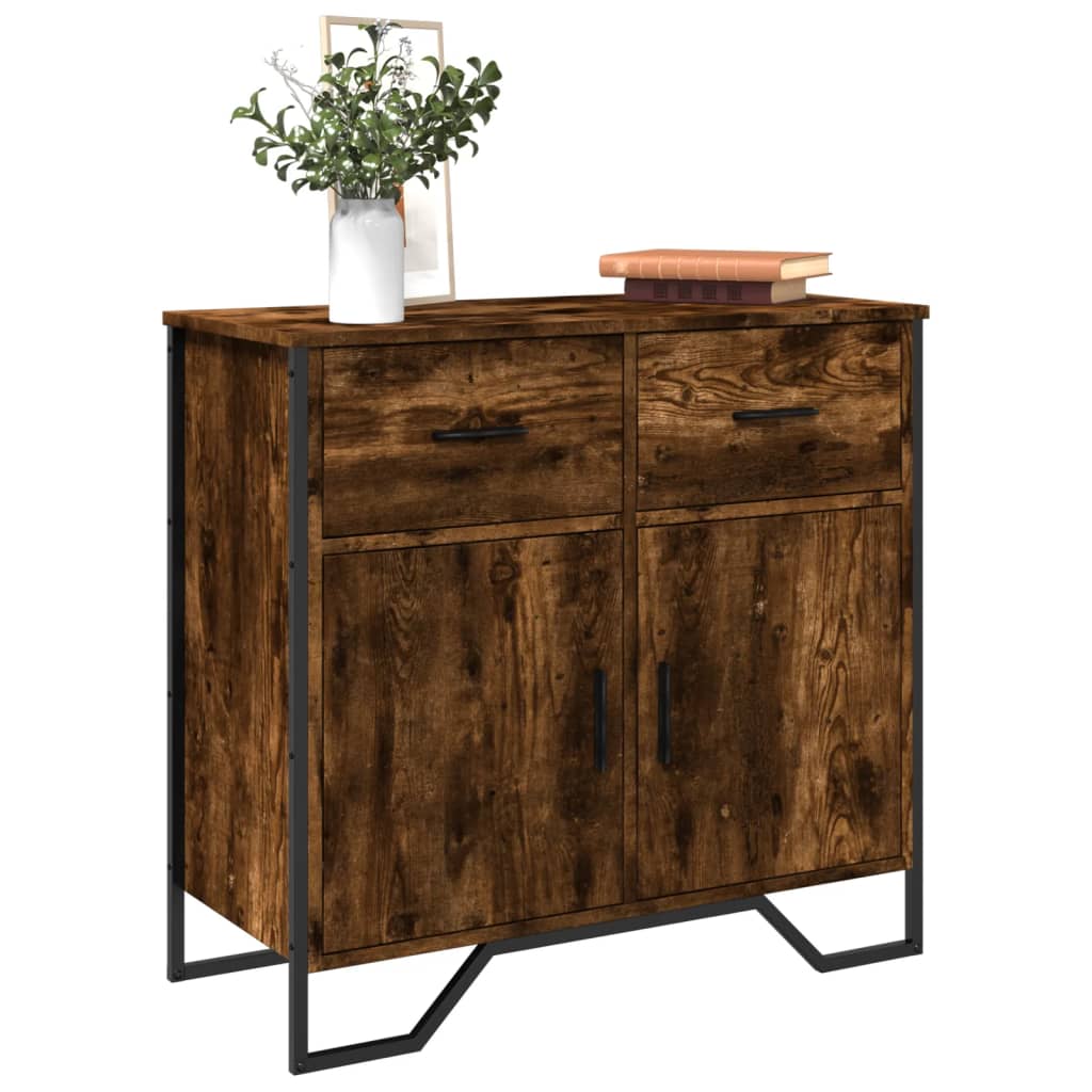 Dressoir 79.5X35,5X74,5 Cm Bewerkt Hout