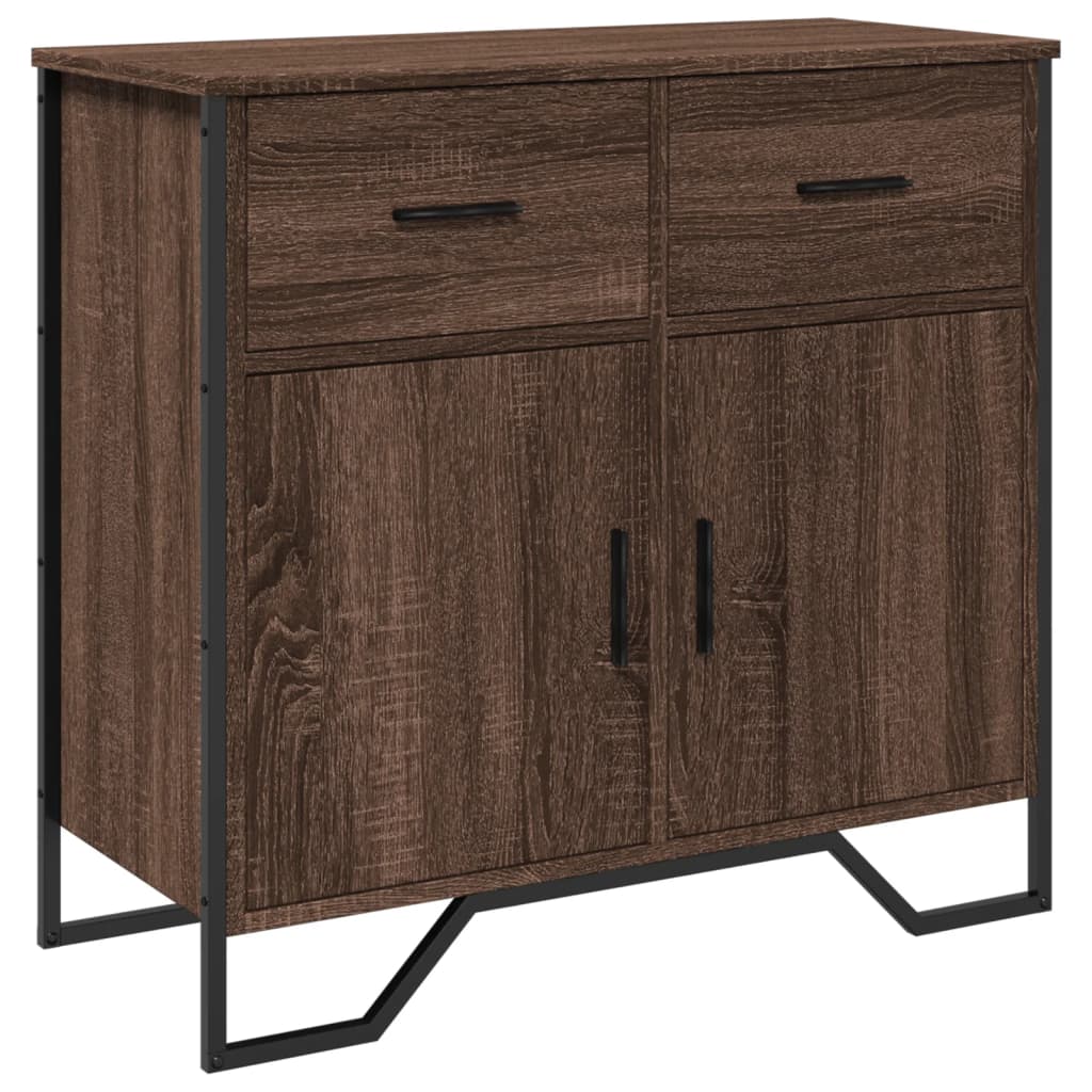 Dressoir 79.5X35,5X74,5 Cm Bewerkt Hout