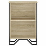 Boekenkast 50X31X74,5 Cm Bewerkt Hout Kleurig Sonoma Eiken