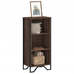 Boekenkast 50X31X74,5 Cm Bewerkt Hout Bruin Eikenkleur