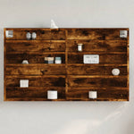 Vitrinekast 100X8,5X50 Cm Bewerkt Hout Kleurig