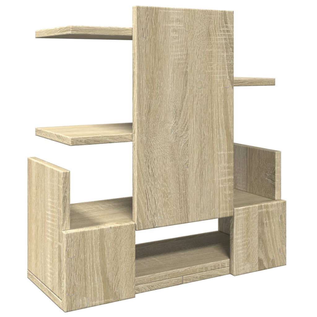 Bureau Organiser 49X20X52,5 Cm Bewerkt Hout Kleurig