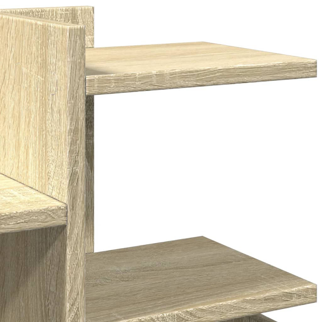 Bureau Organiser 49X20X52,5 Cm Bewerkt Hout Kleurig