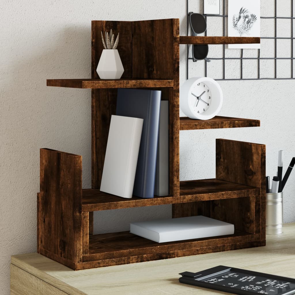 Bureau Organiser 49X20X52,5 Cm Bewerkt Hout Kleurig