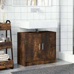 Wastafelkast 63X29X55 Cm Bewerkt Hout Kleurig