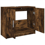 Wastafelkast 63X29X55 Cm Bewerkt Hout Kleurig