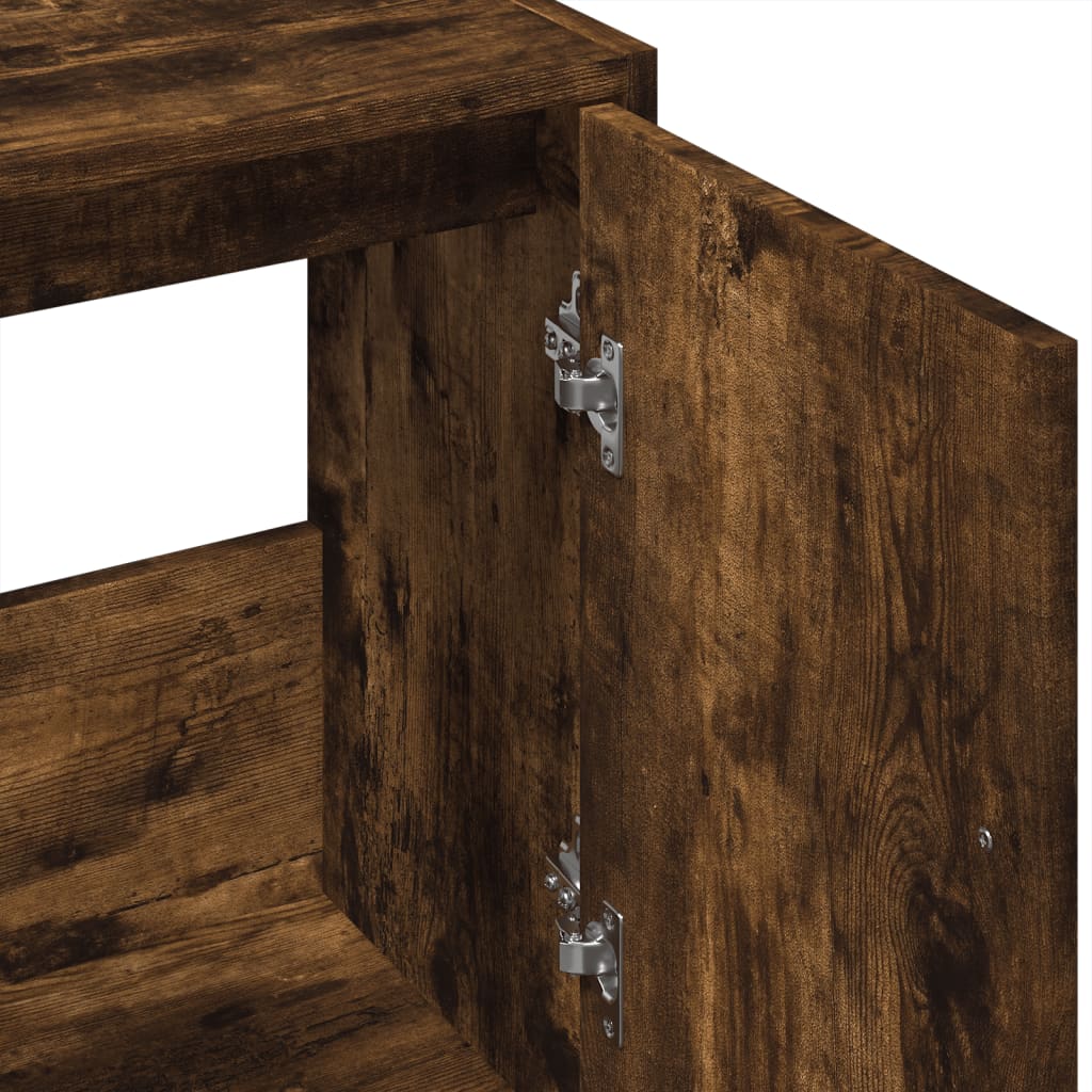 Wastafelkast 63X29X55 Cm Bewerkt Hout Kleurig