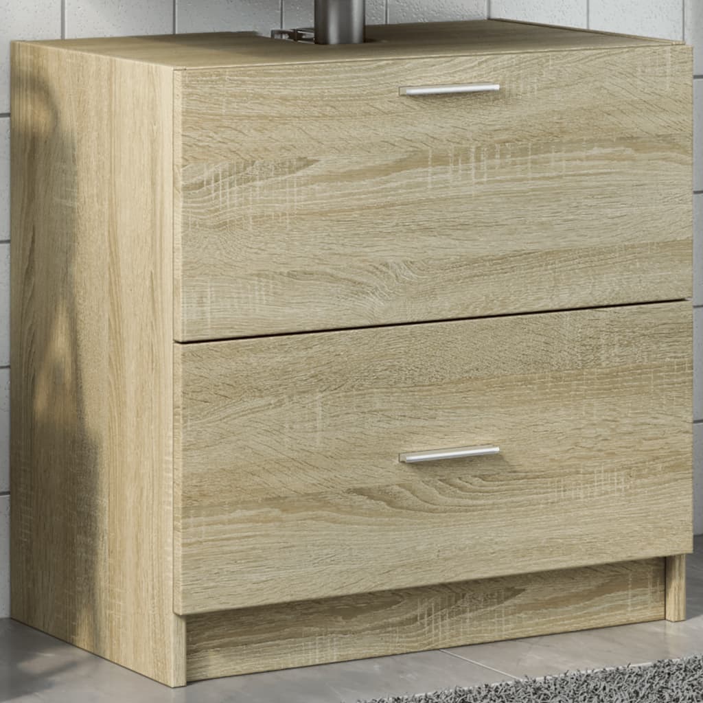 Wastafelkast Bewerkt Hout