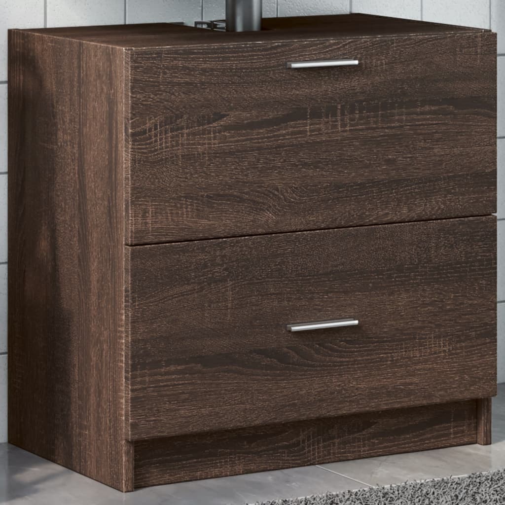 Wastafelkast Bewerkt Hout
