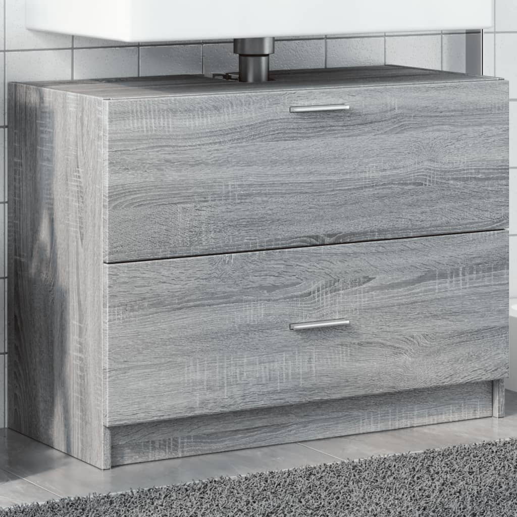 Wastafelkast Bewerkt Hout