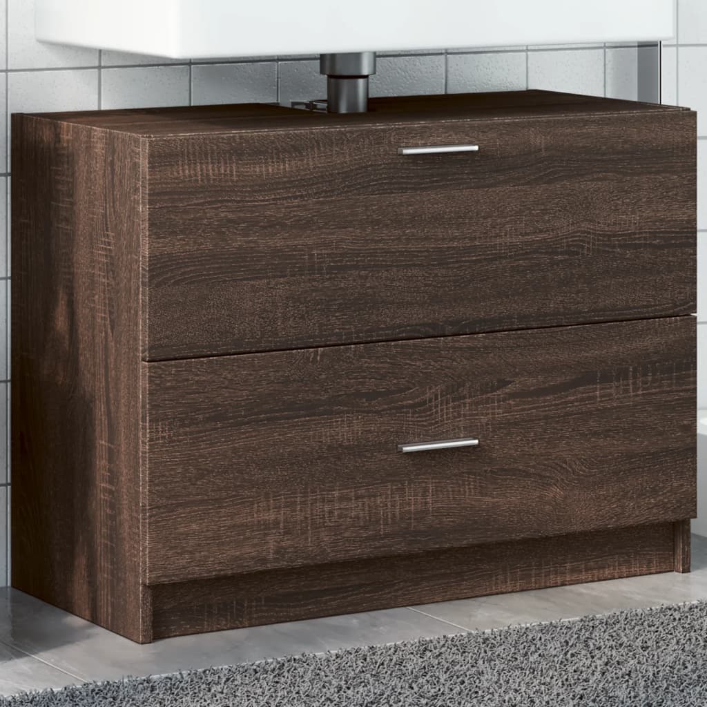 Wastafelkast Bewerkt Hout