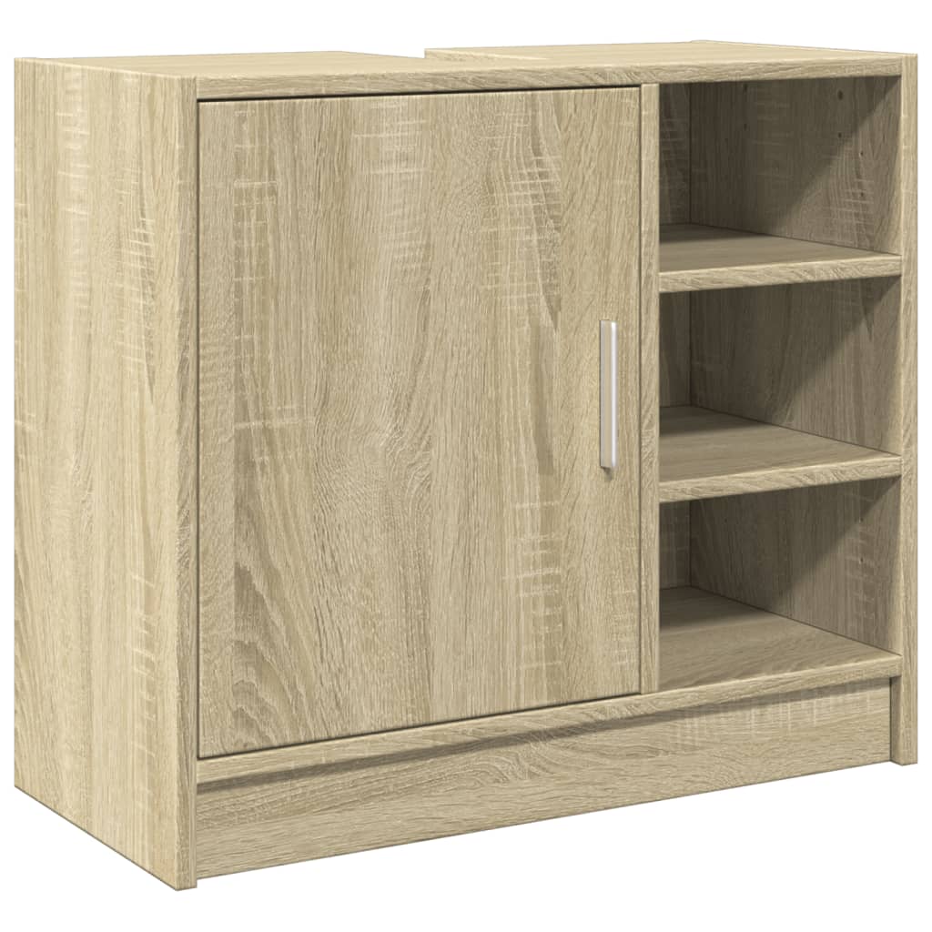 Wastafelkast Bewerkt Hout Kleurig