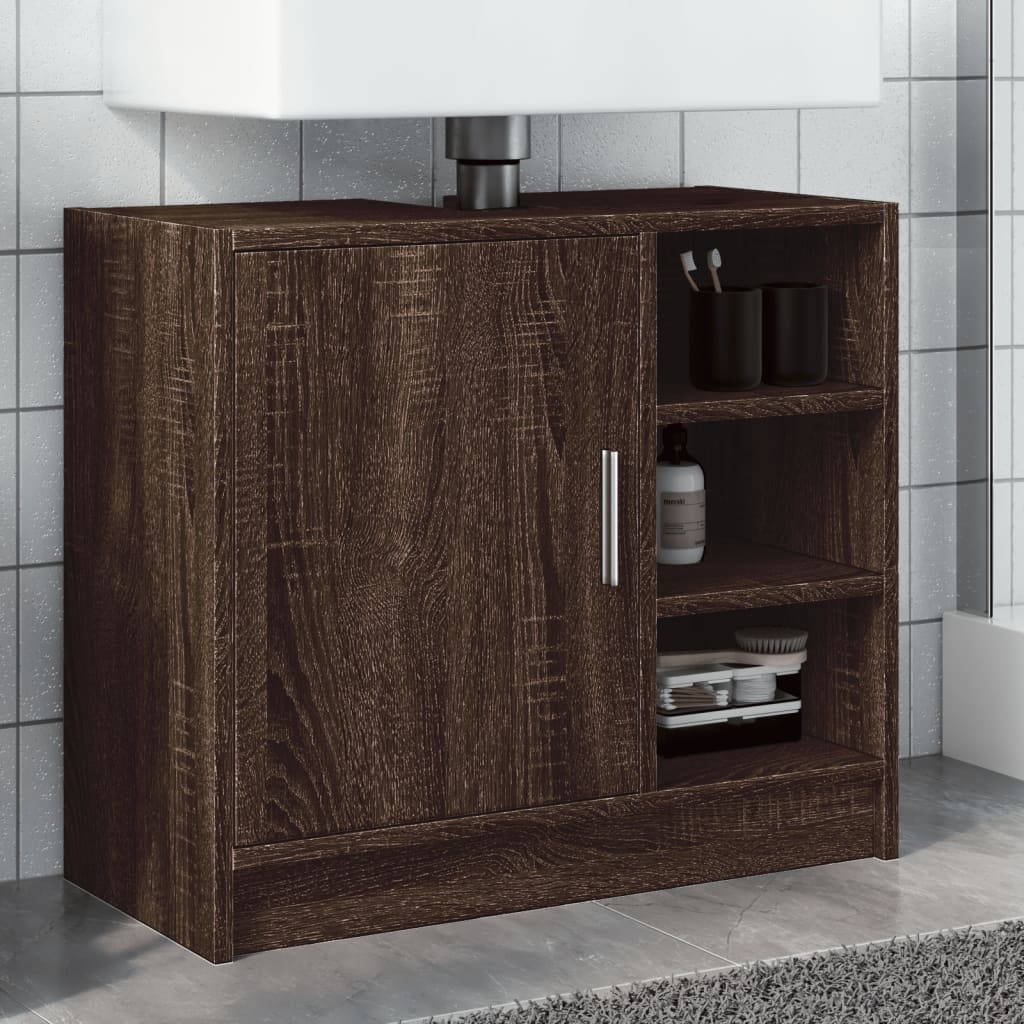 Wastafelkast Bewerkt Hout Kleurig