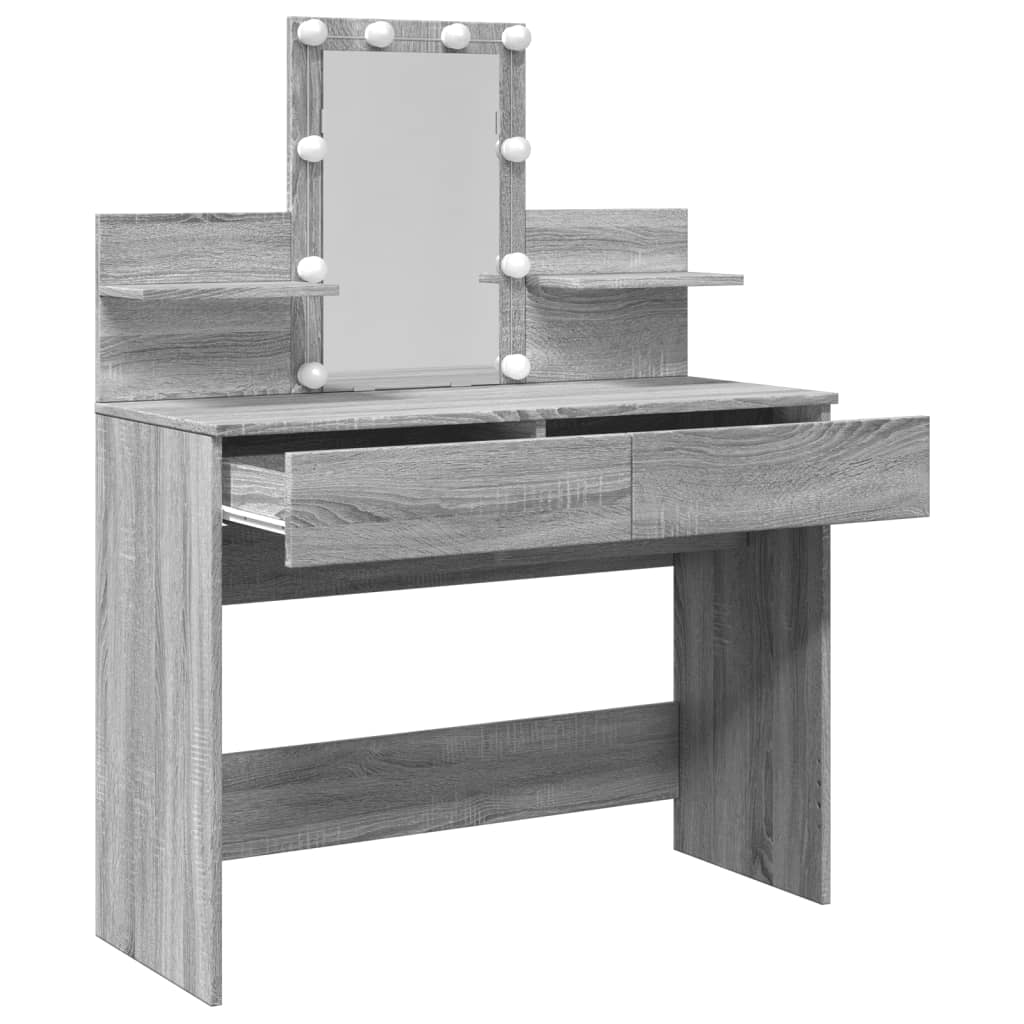 Kaptafel Met Led-Verlichting 100X40X130 Cm