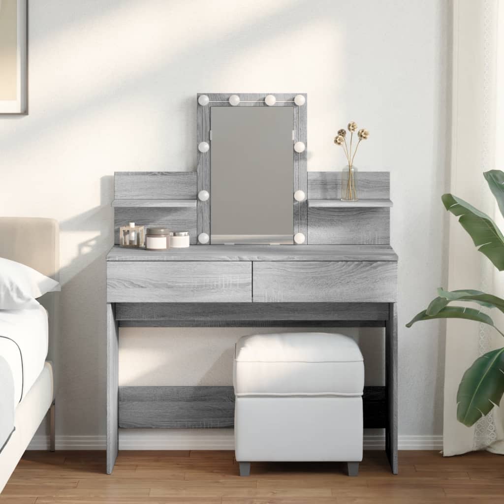 Kaptafel Met Led-Verlichting 100X40X130 Cm