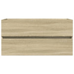 Wastafelkast 90X38,5X45 Cm Spaanplaat Sonoma Eikenkleurig