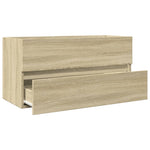 Wastafelkast 90X38,5X45 Cm Spaanplaat Sonoma Eikenkleurig