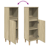 Badkamerkast 30X30X100 Cm Bewerkt Hout Kleurig