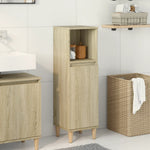 Badkamerkast 30X30X100 Cm Bewerkt Hout Kleurig