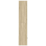 Boekenkast 70X36X189 Cm Bewerkt Hout Kleurig