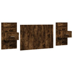 Hoofdbord Met Kastjes 120 Cm Bewerkt Hout Kleurig