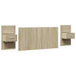 Hoofdbord Met Kastjes 160 Cm Bewerkt Hout Kleurig