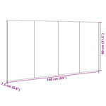 Hoofdbord Met Kastjes 160 Cm Bewerkt Hout Kleurig