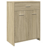 Badkamerkast 60X33X80 Cm Spaanplaat Sonoma Eikenkleurig