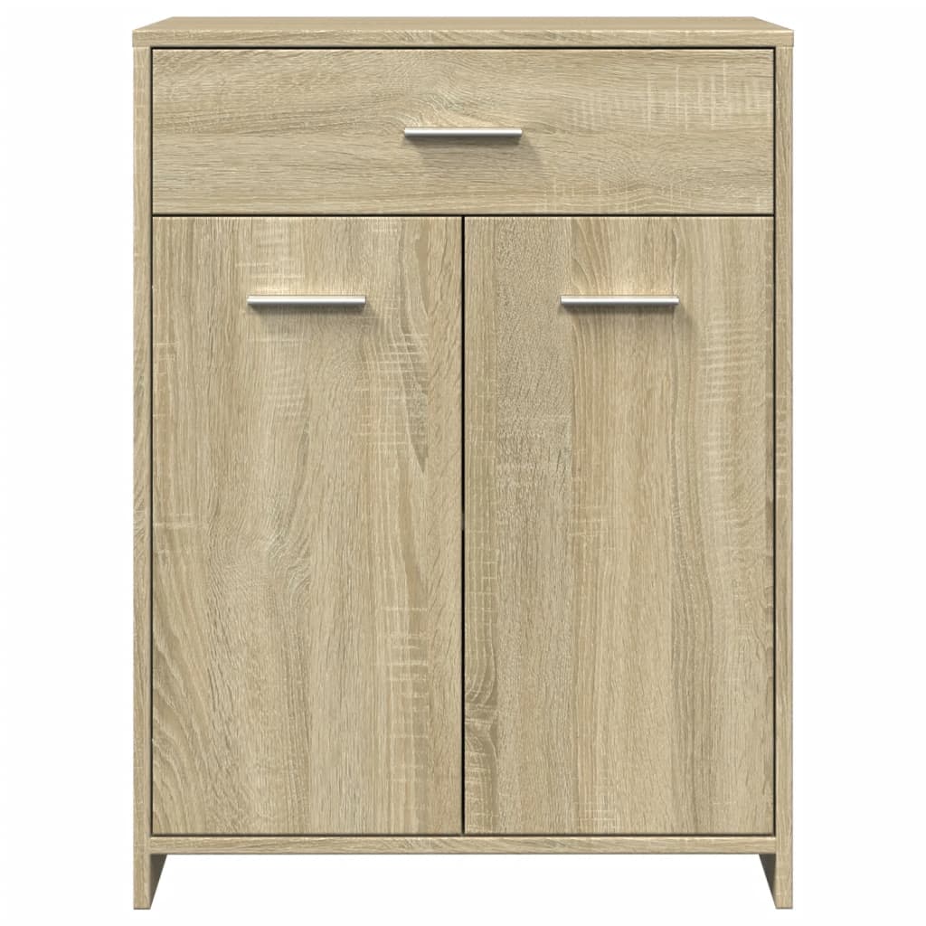 Badkamerkast 60X33X80 Cm Spaanplaat Sonoma Eikenkleurig