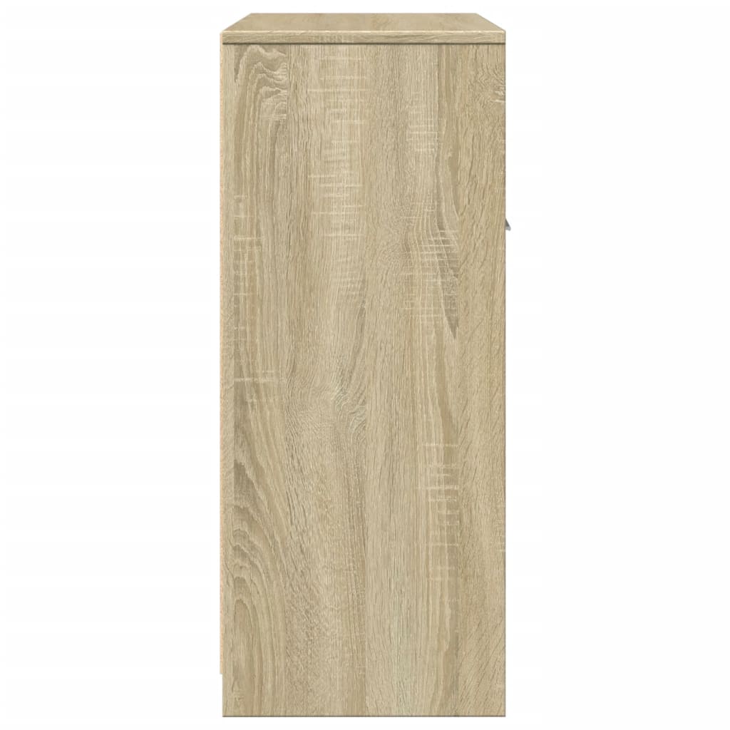 Badkamerkast 60X33X80 Cm Spaanplaat Sonoma Eikenkleurig