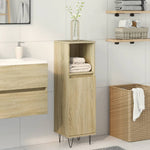 Badkamerkast 30X30X100 Cm Bewerkt Hout Sonoma Eikenkleurig