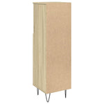 Badkamerkast 30X30X100 Cm Bewerkt Hout Sonoma Eikenkleurig