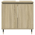 Badkamerkast 58X33X60 Cm Bewerkt Hout Sonoma Eikenkleurig