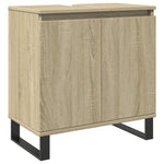Badkamerkast 58X33X60 Cm Bewerkt Hout Sonoma Eikenkleurig