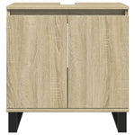 Badkamerkast 58X33X60 Cm Bewerkt Hout Sonoma Eikenkleurig