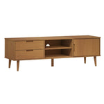 Tv-Meubel Molde 158X40X49 Cm Massief Grenenhout