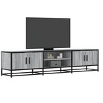 Tv-Meubel 100X35X41 Cm Bewerkt Hout Metaal Kleurig