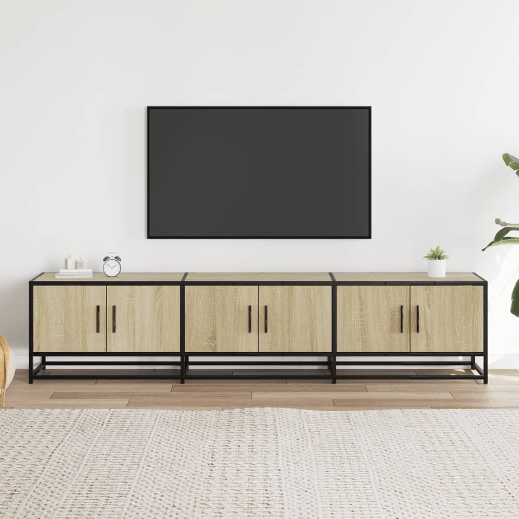 Tv-Meubel 180X35X41 Cm Bewerkt Hout Kleurig