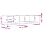 Tv-Meubel 180X35X41 Cm Bewerkt Hout Kleurig