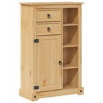 Badkamerkast Corona 70X33X110 Cm Massief Grenenhout