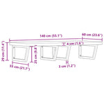 Badkamer Wandschap Staal En Massief Acaciahout