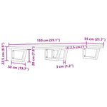 Badkamer Wandschap Staal En Massief Beukenhout